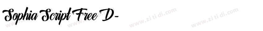 Sophia Script Free D字体转换